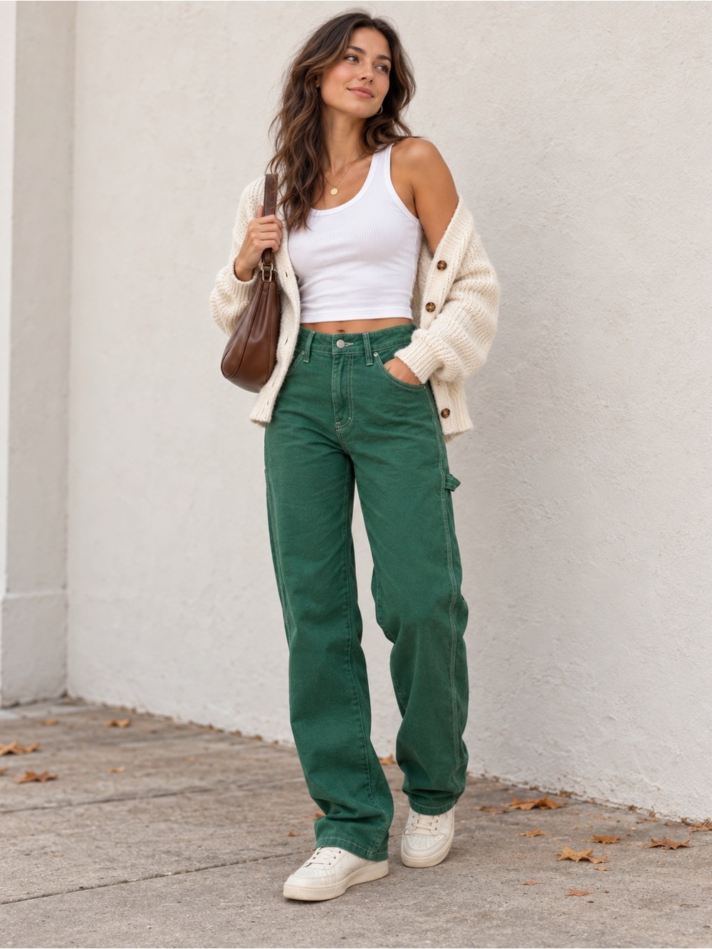 Dickies Carpenter Pants Green | High Rise Utility Workwear | Size 26